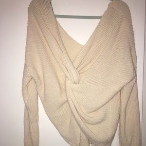 Forever 21 back knot sweater